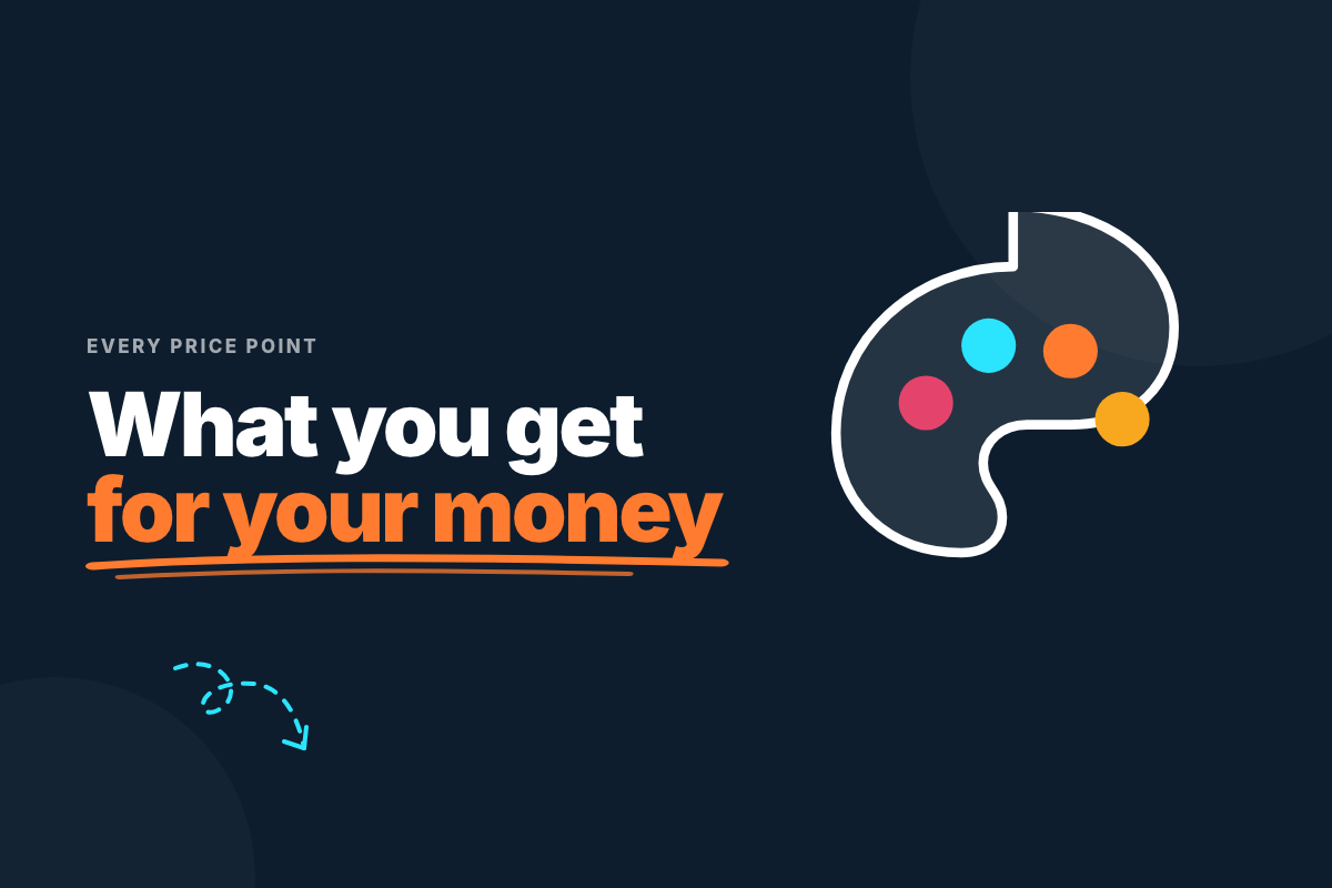 Website design for small business compared across DIY, monthly and agency price points