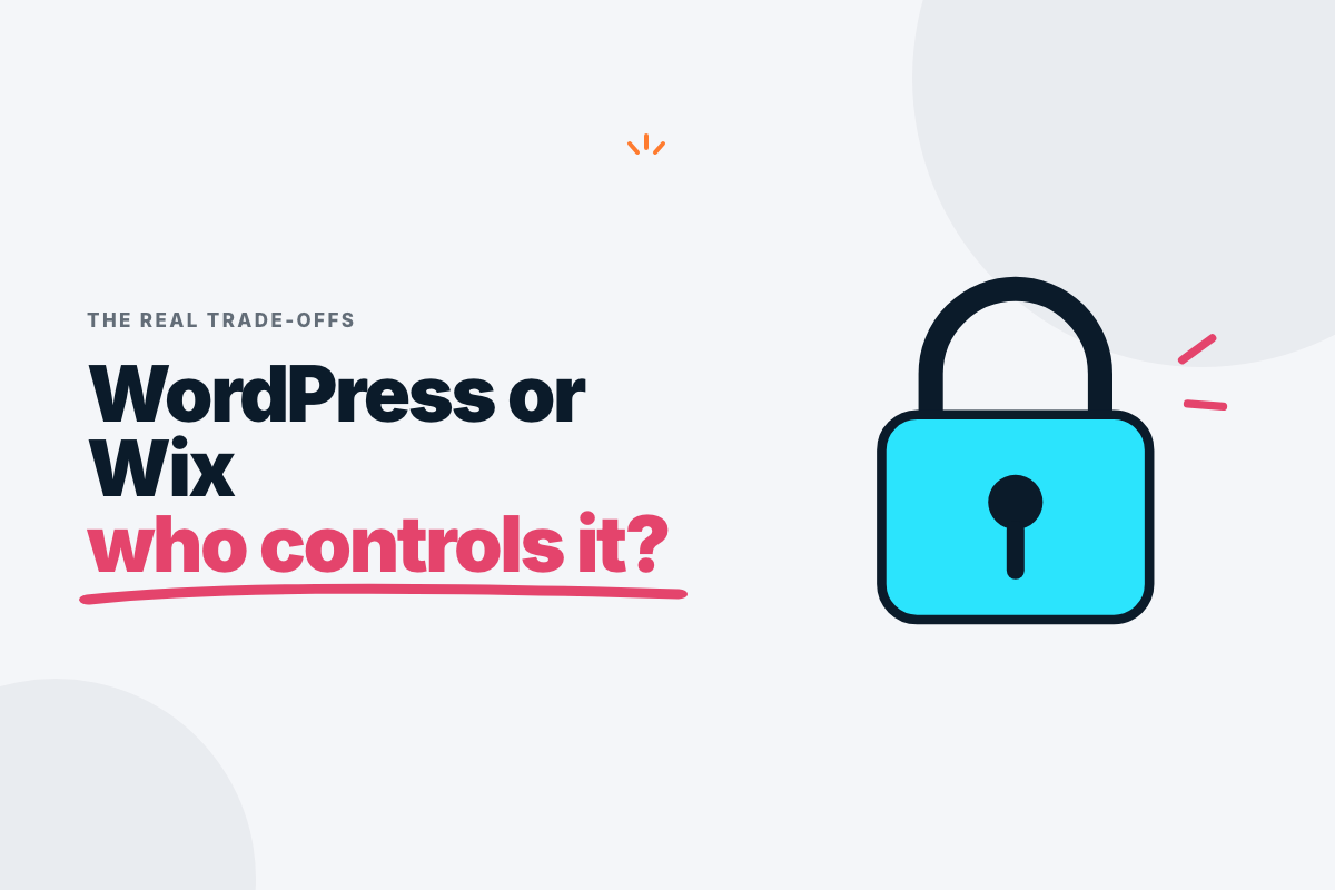WordPress vs Wix comparison showing the maintenance trade-offs for small businesses