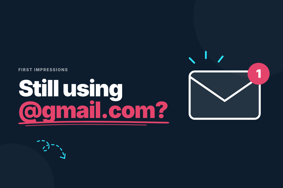 Business email address on your own domain compared with a free @gmail.com address