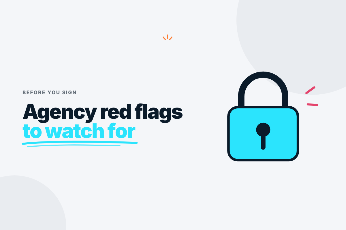 Checklist showing how to choose a digital marketing agency and spot the red flags before signing