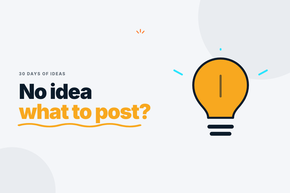 A 30-day calendar of social media post ideas for business, laid out on a desk next to a phone