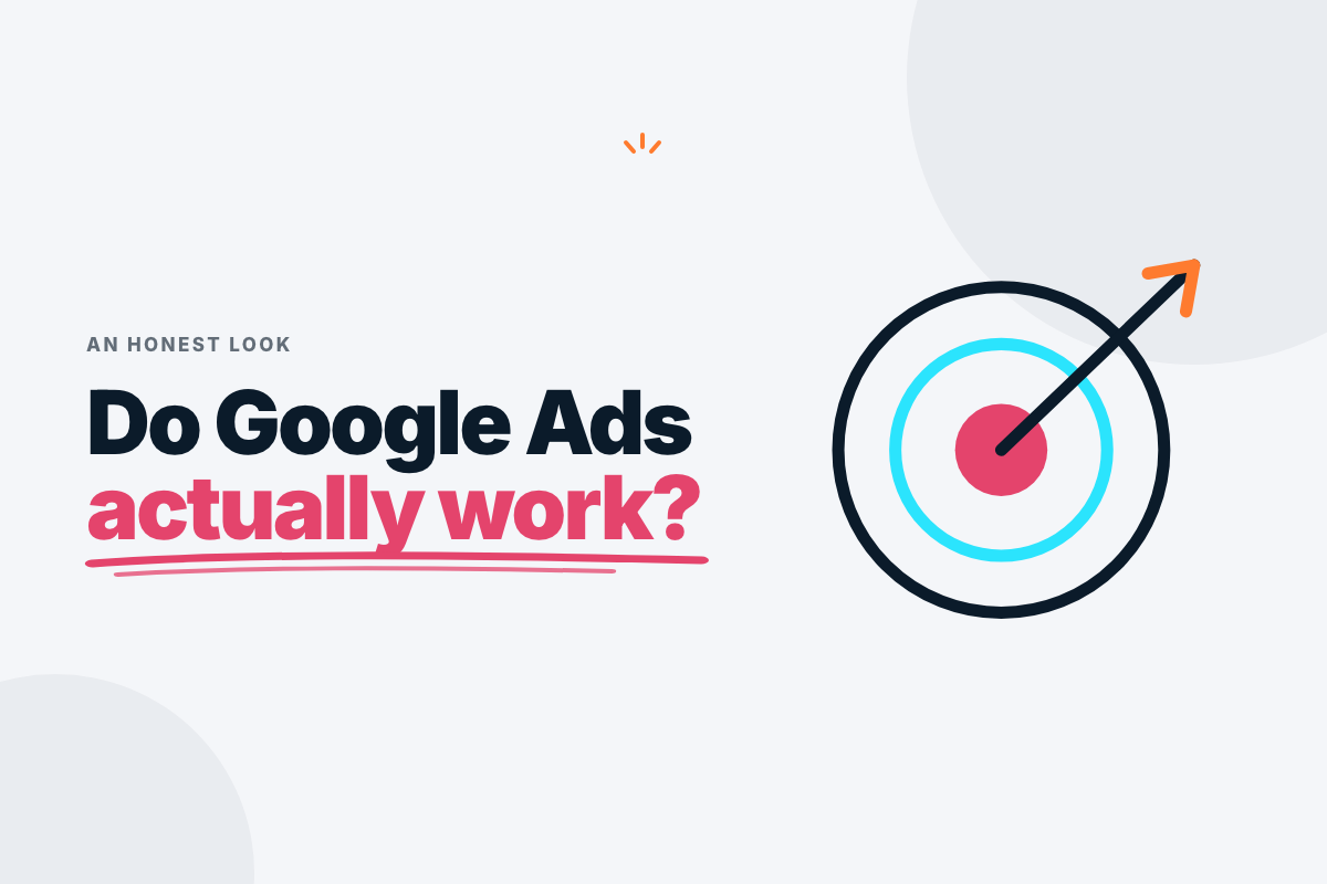Small business owner weighing up whether Google Ads are worth it, with a break-even calculation on paper
