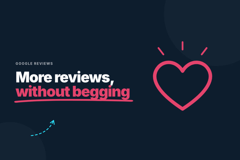 Illustration showing how to generate Google reviews for a small business