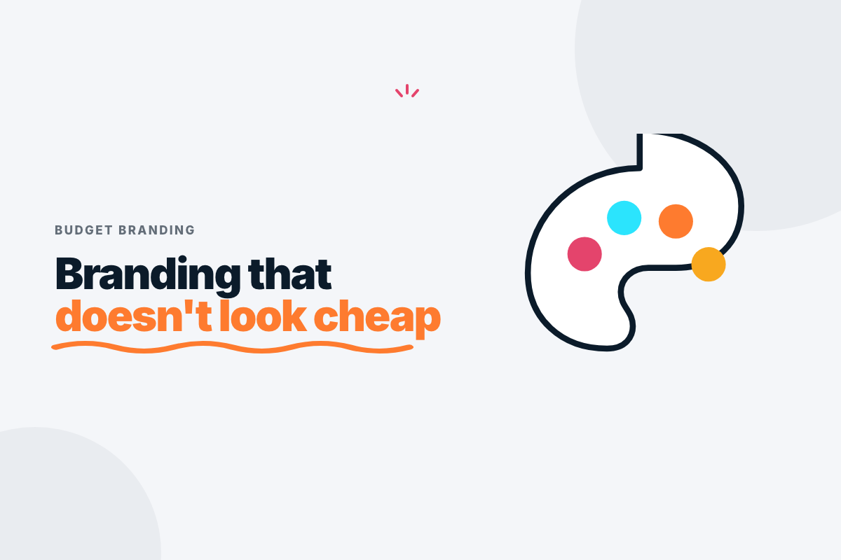 Illustration of logo design cost tiers for a UK small business brand