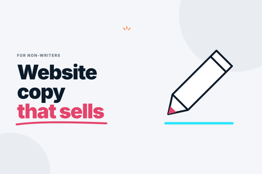 Illustration of writing copy for websites that converts visitors into enquiries