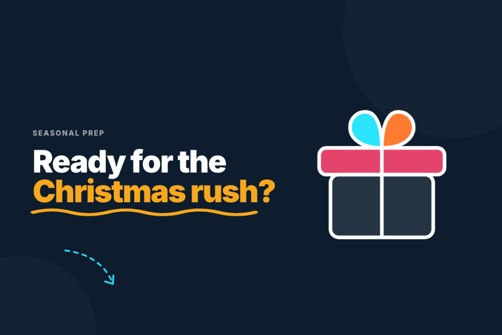 Illustration of Christmas marketing ideas checklist for a small business