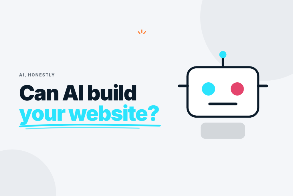 Illustration comparing an AI website builder with expert-checked AI marketing