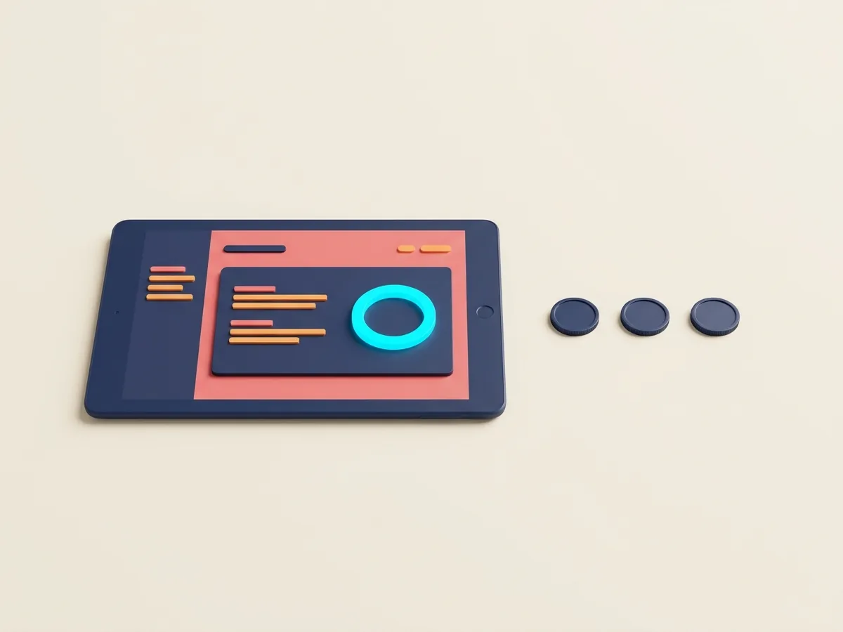 Tablet showing a Google Ads dashboard for a Runcorn business
