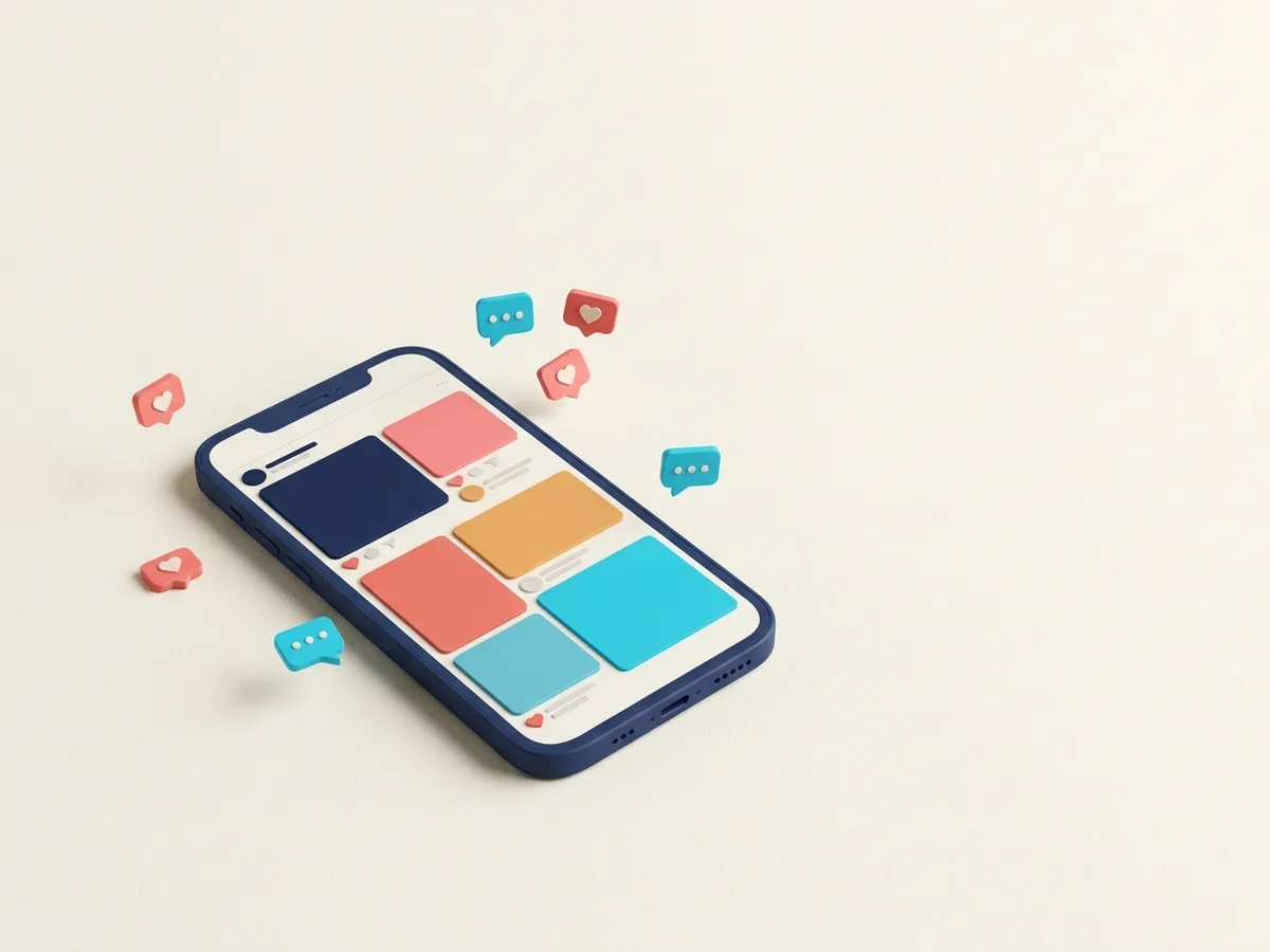 Smartphone social media feed for a Urmston business